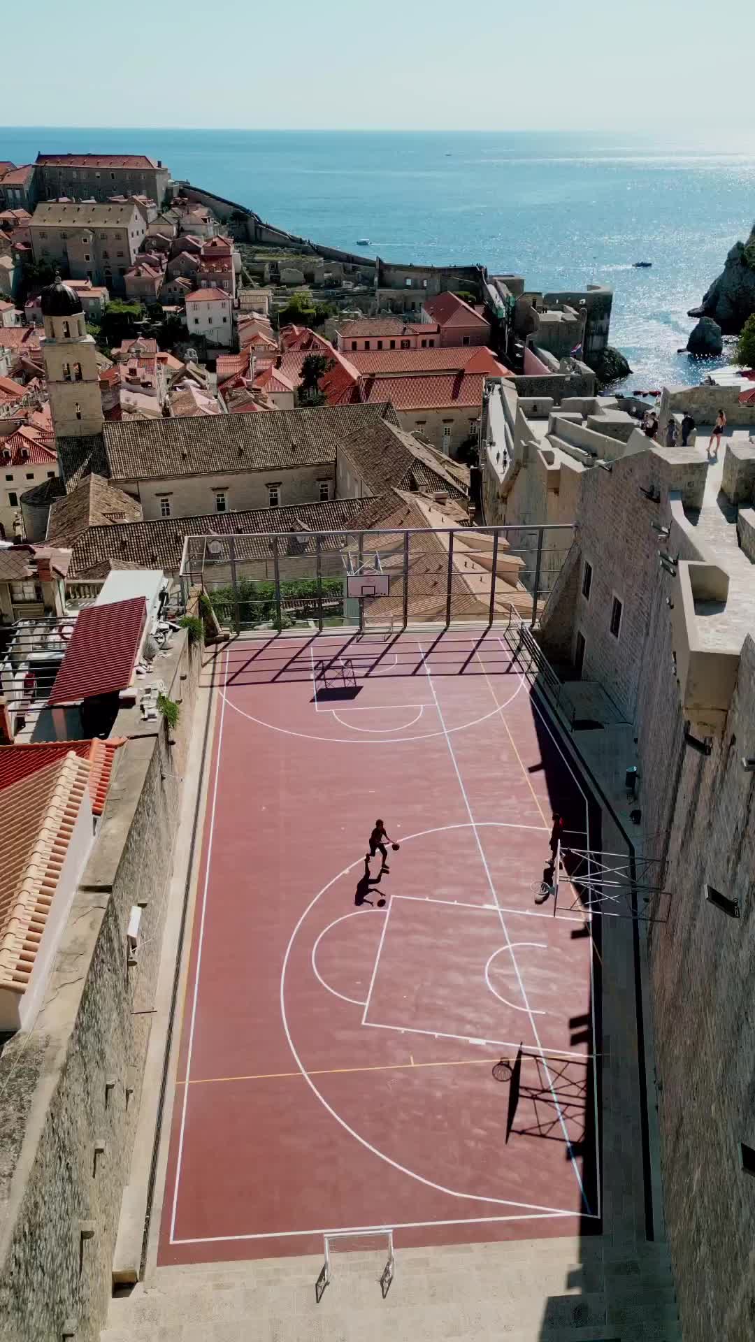Discover Dubrovnik's Stunning Rooftop Basketball Court