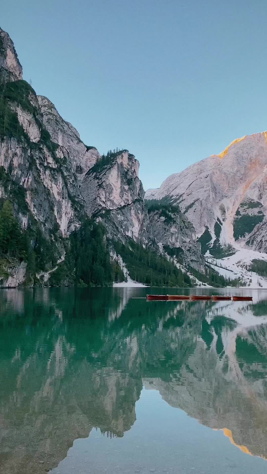 Lago Di Braies: The Stunning Sunrise at South Tyrol