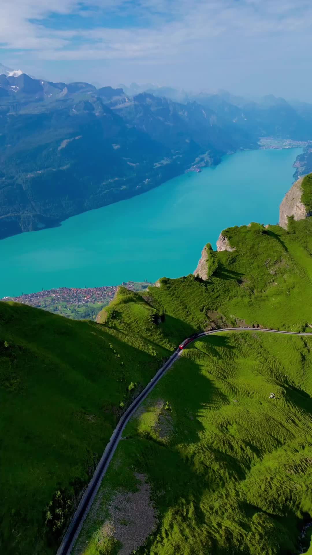 Aerial View of Brienz, Switzerland's Scenic Beauty