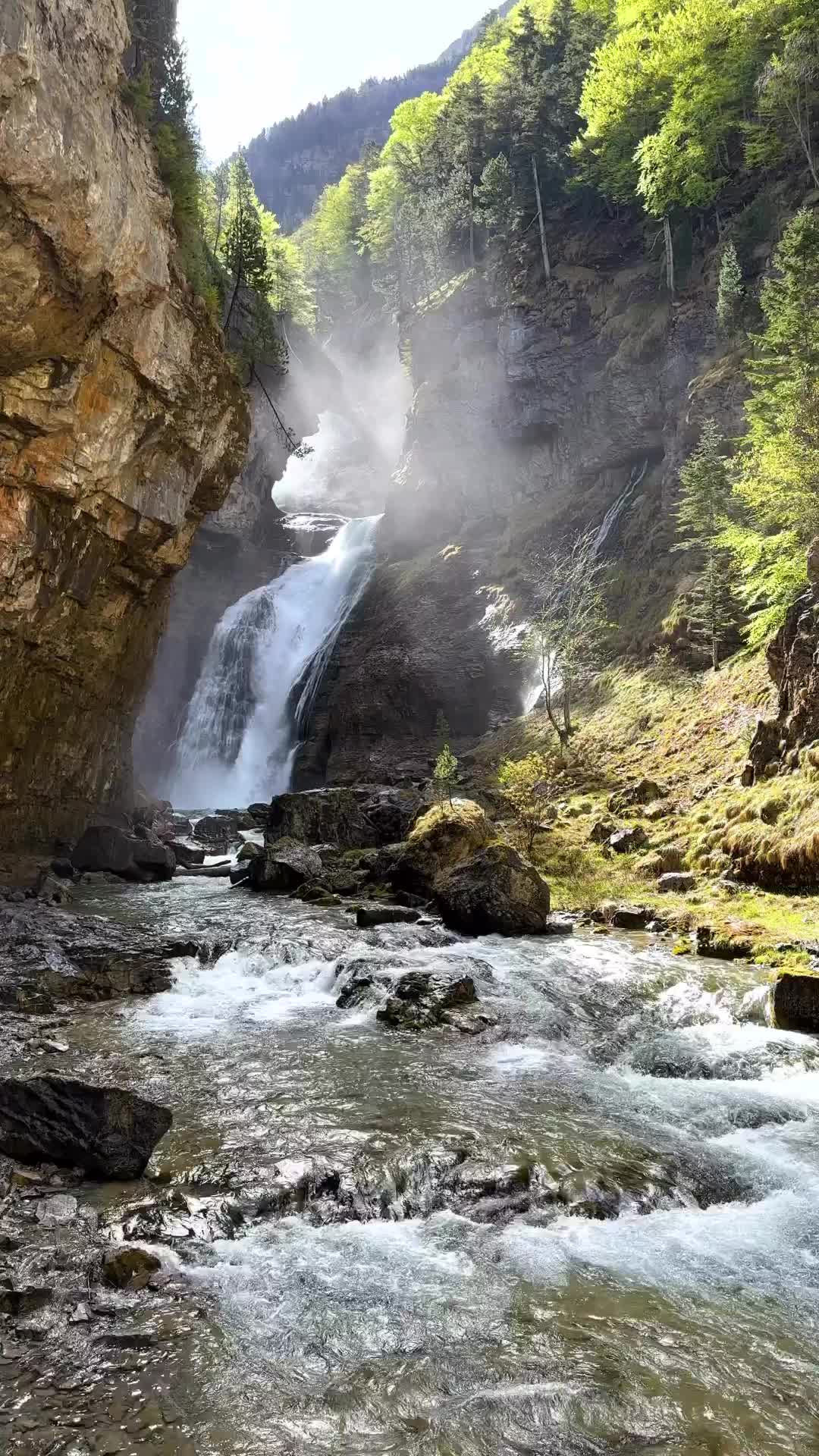 Stunning Cascada del Estrecho in Ordesa Valley