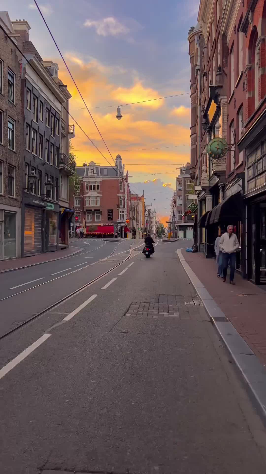 Discover Amsterdam's Charming Streets at Sunset