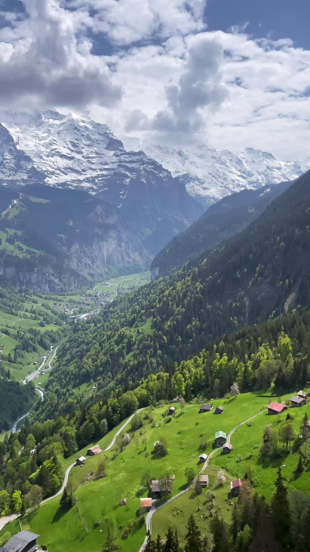 Spectacular Views from Luftseilbahn Isenfluh to Sulwald