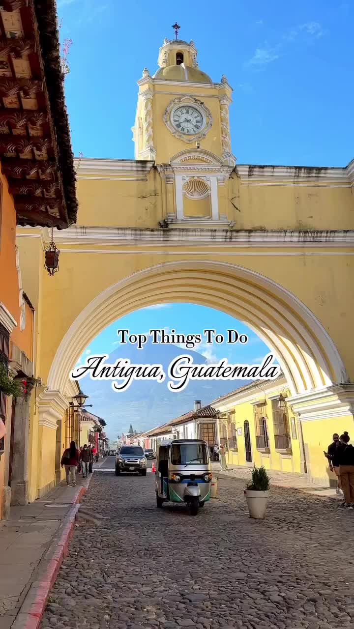 👇Top things to do in Antigua, Guatemala 🇬🇹

You must always start with the very famous Santa Catalina Arch! A must !

Stroll around the beautiful and charming cobble stone streets of Antigua ! You can get an amazing photo anywhere on these streets.

Try the artisan ice creams at Doña Gavi

Spend an afternoon at the beautiful Hato Verde for amazing Mountain View’s and great food and wine 🍷 

Visit the beautiful Church and Convent of La Merced 💛

Visit Catedral Dr San Jose for amazing architecture and ruins 

Take a day trip to Altamira and Hobbitenango for some fun activities 

Grab coffee at a Starbucks is like no other ! 

Antigua is full of cute rooftop bars ! Make sure to check one such as Cafe Sky

Enjoy a relaxing stay at one of the luxury hotels in the city 🏨 

Volcanoes surround Antigua , but seeing it up close and personal is a unique experience! Take a hike to one of the volcanoes where you can cook a pizza or spend the night seeing it erupt 🌋

What is your favorite thing to do in Antigua ?

Follow @diariesofatravelista for more travel inspiration!

.
.
.
.
.
#guatemala #antigua #travel #travelguide #travelitinerary #visitguatemala #travelinfluencer #antiguaguatemala #travelreels #instagramreels