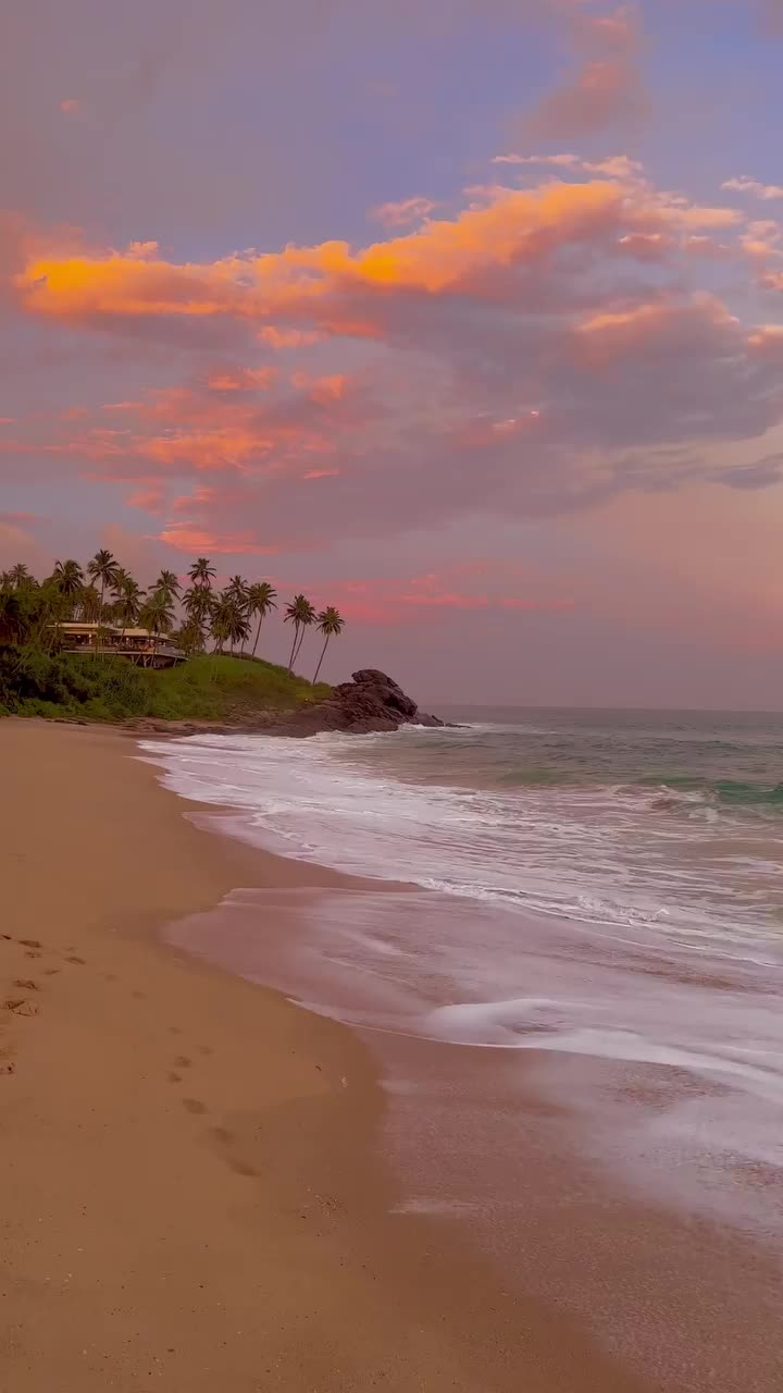 Stunning Sunset at Tangalle Beach, Sri Lanka