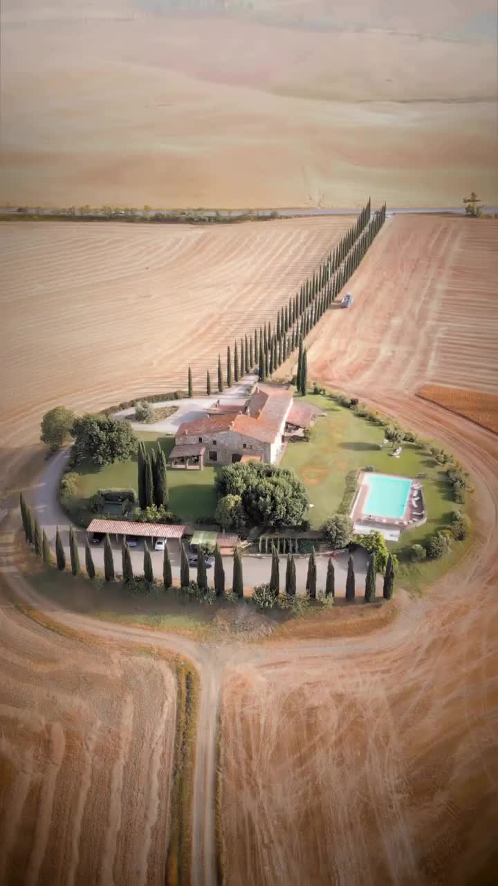 The Dream House in Tuscany – Aerial View of Poggio Covili