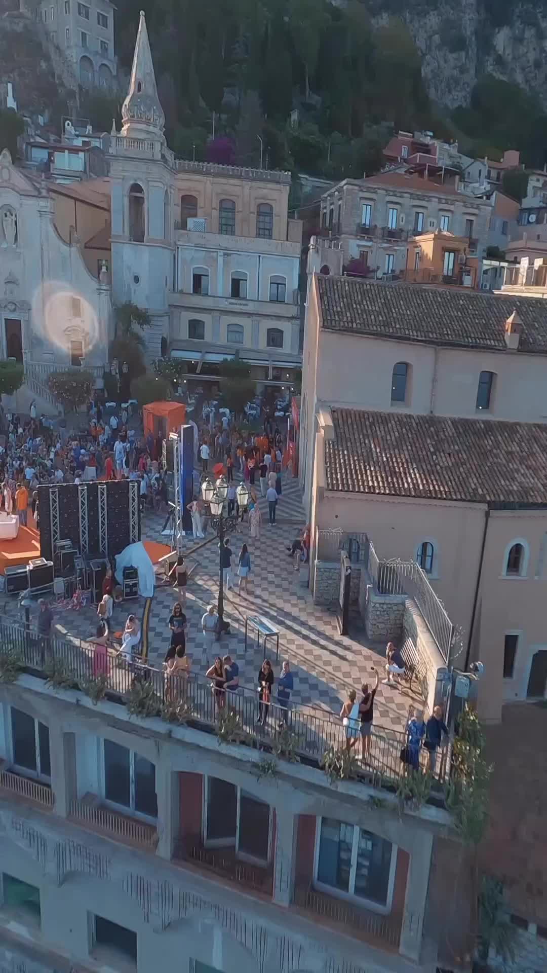 Taobuk 2023: Taormina's Gala Event in Stunning 4K Drone Views