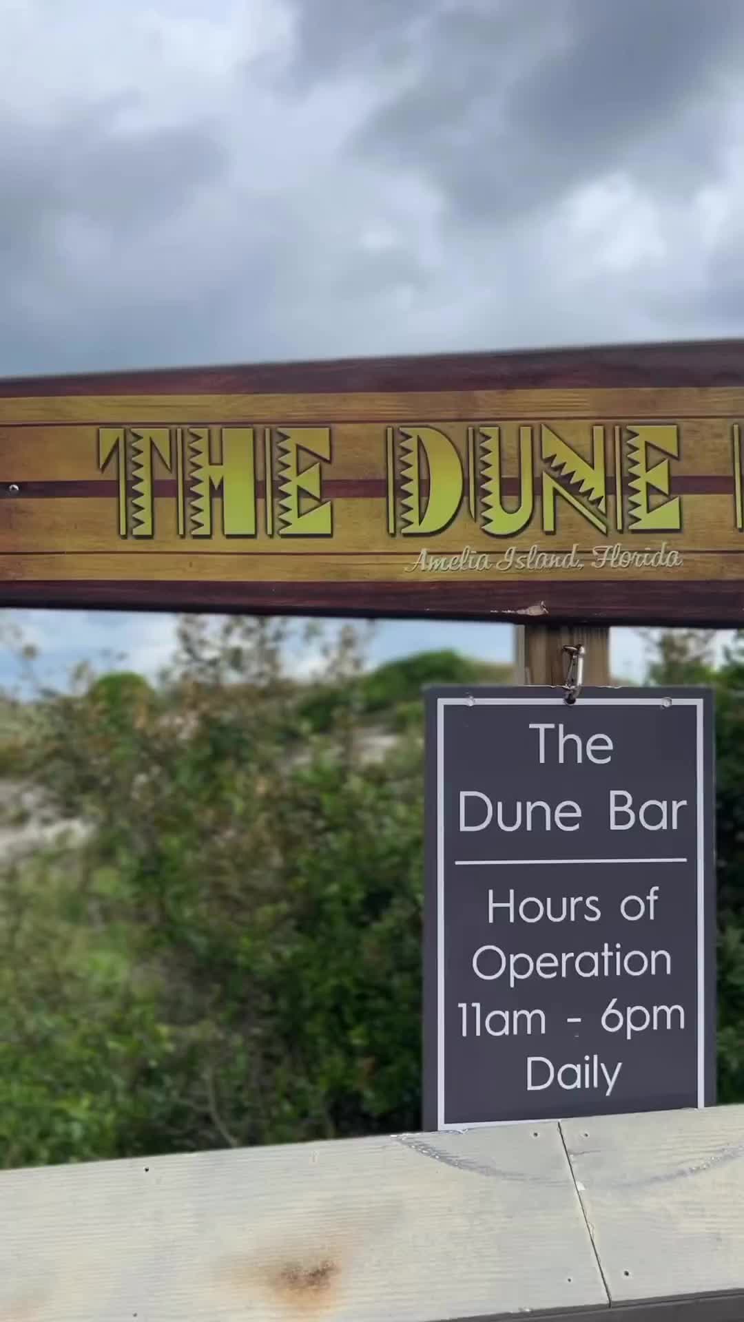 Quick Lunch at The Dune Bar Before the Storm