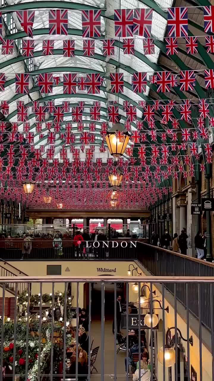 Covent Garden Shines with 4,000 Union Flags for Coronation