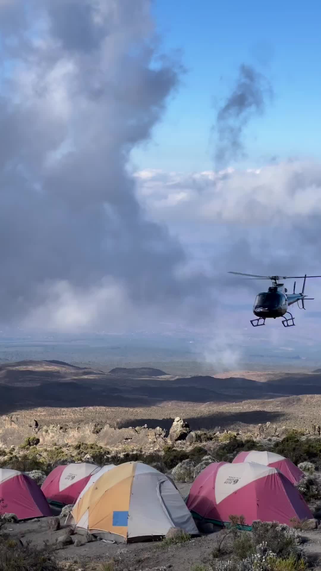 Emergency Helicopter Evacuation at Uhuru Peak