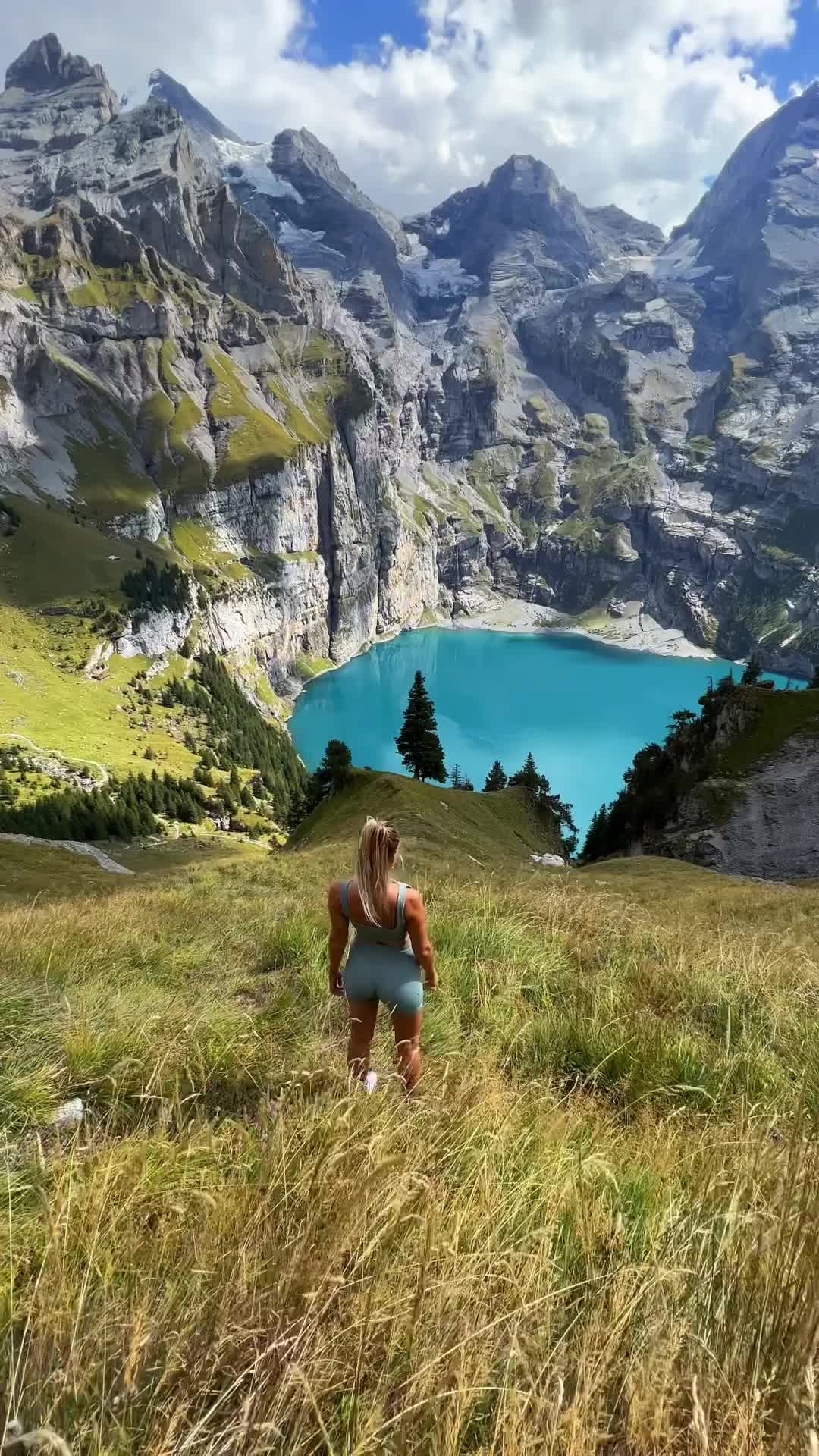 Guess the Country: Stunning Oeschinen Lake in Switzerland