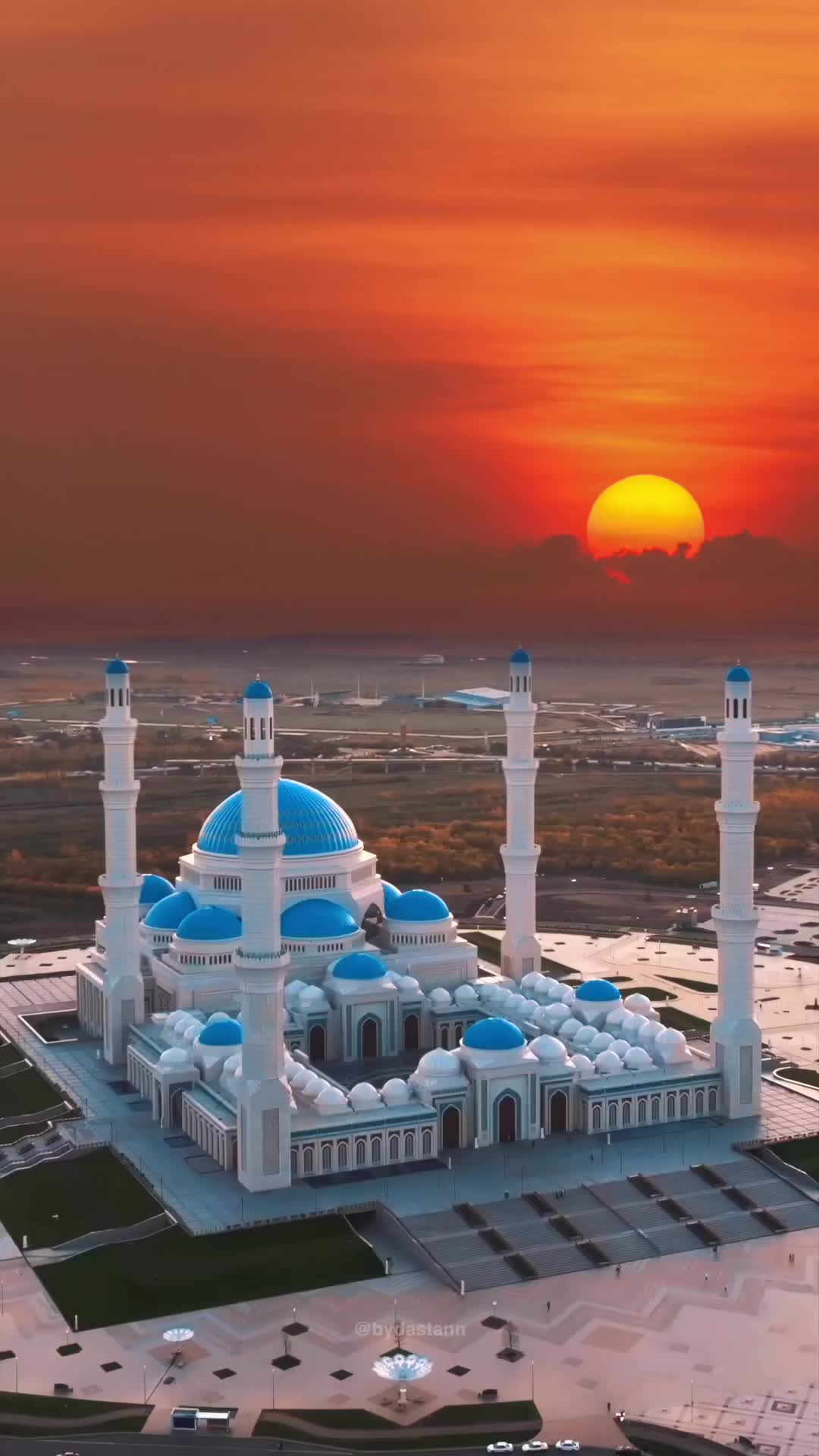 Astana Grand Mosque: Stunning Sunset View