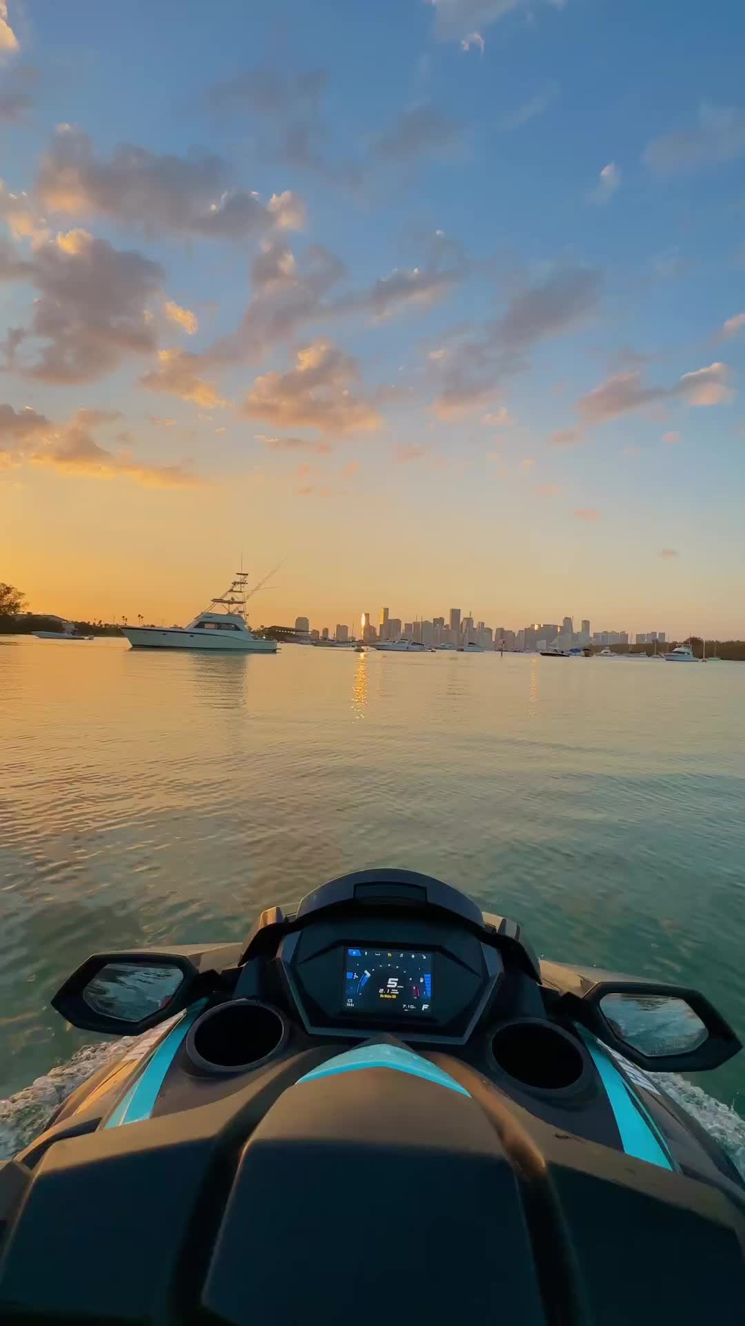 𝐌i𝐚m𝐢 𝐕i𝐛e𝐬 ✨
.
.
.
.
.
#miamivibes #miami #sunset #goldenhour #jetski #waverunner #yamaha #revsyourheart #pov #shotoniphone #iphone14promax #letsride #aquadan