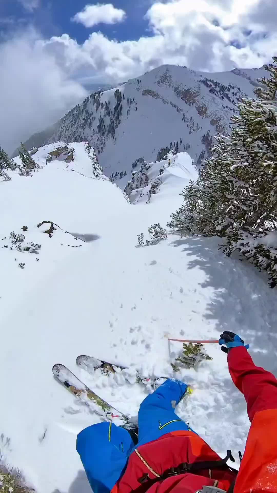 Epic Close Call: Behind the Scenes Skiing Adventure