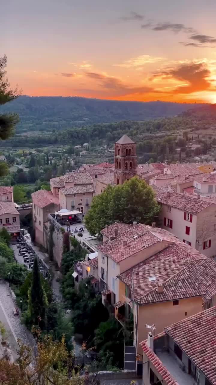 Sunset Over Moustiers-Sainte-Marie, Provence