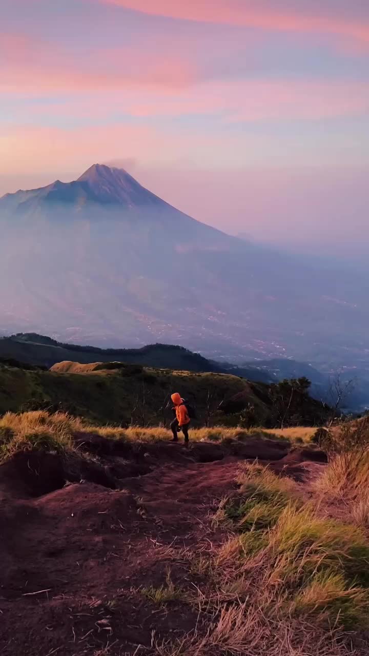 Serene Sunset at Gunung Merbabu, Indonesia