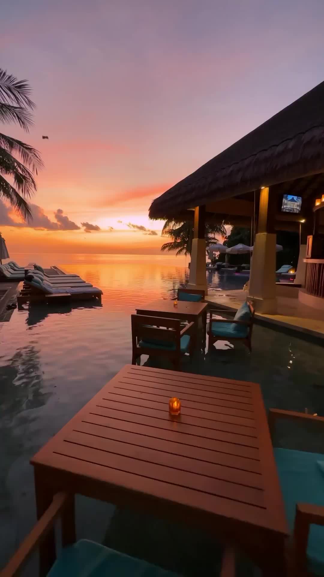 Unreal Sunset at Ayada Maldives Resort