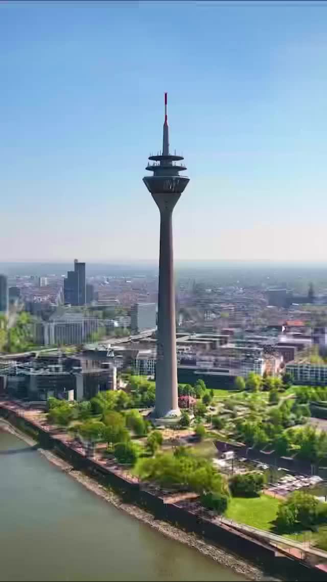 Discover the Rheinturm in Düsseldorf, Germany