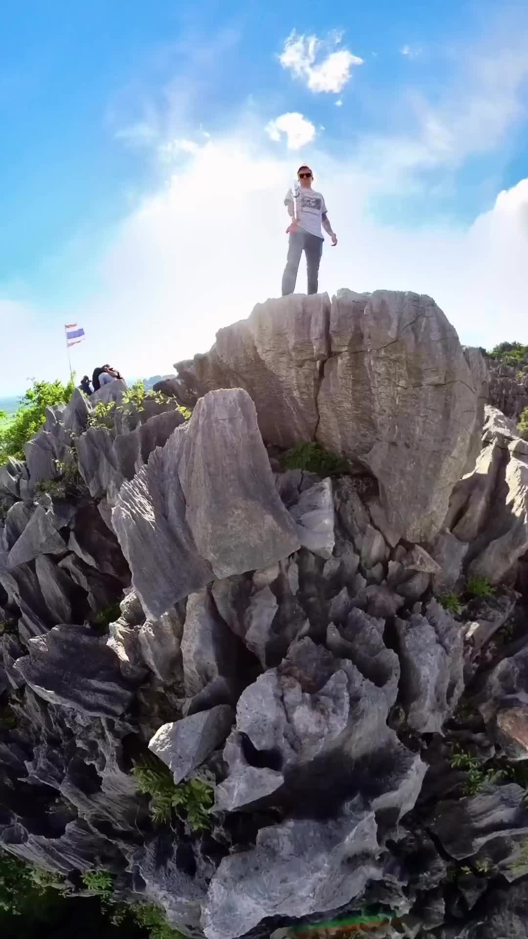 Epic Rock Climbing Views in Phu Hin Rong Kla, Thailand