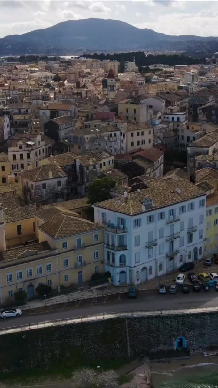 Discover Corfu's Old Town Through Stunning Drone Shots