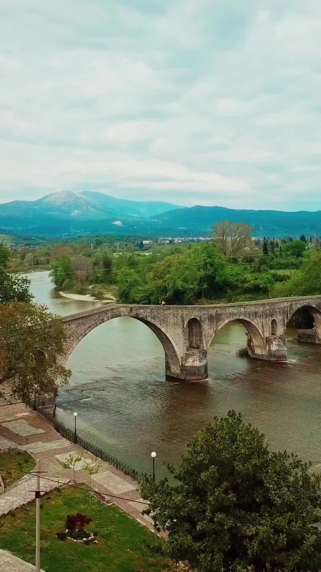 The Legendary Stone Bridge of Arta in Greece