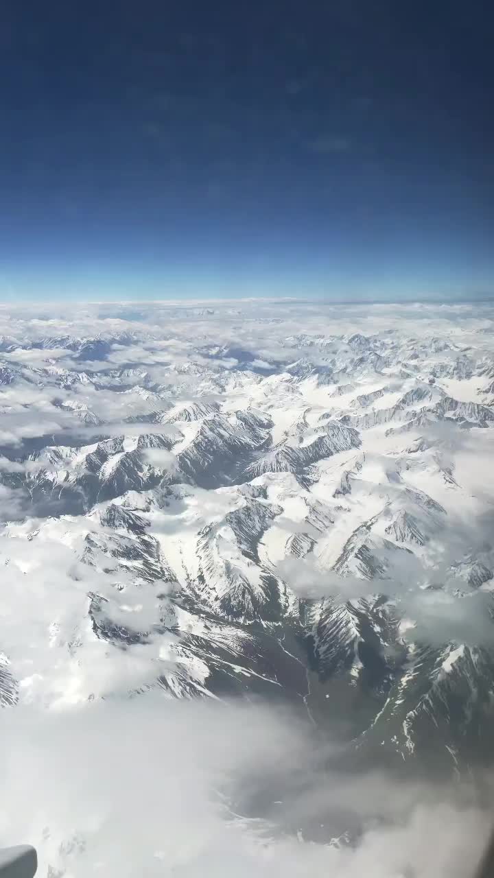 Stunning Aerial Views of Ladakh's Snowy Mountains