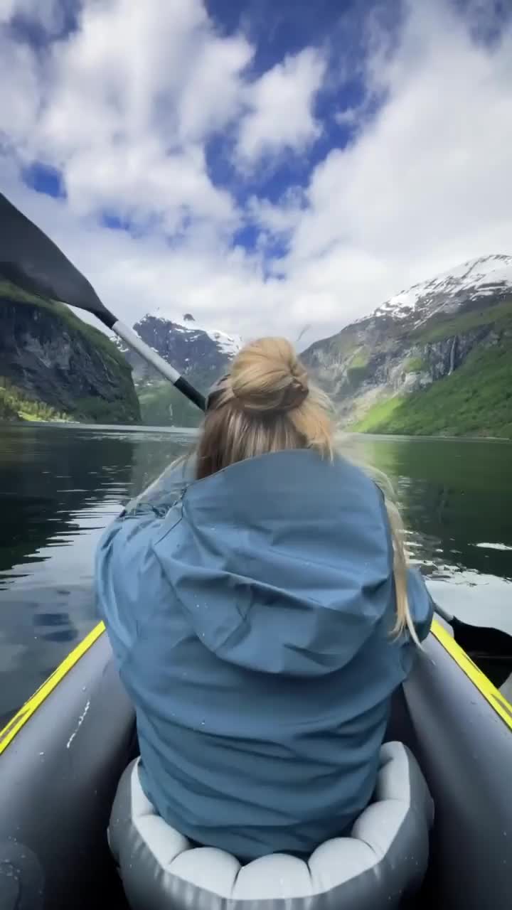 Kayaking in Stunning Geirangerfjord, Norway