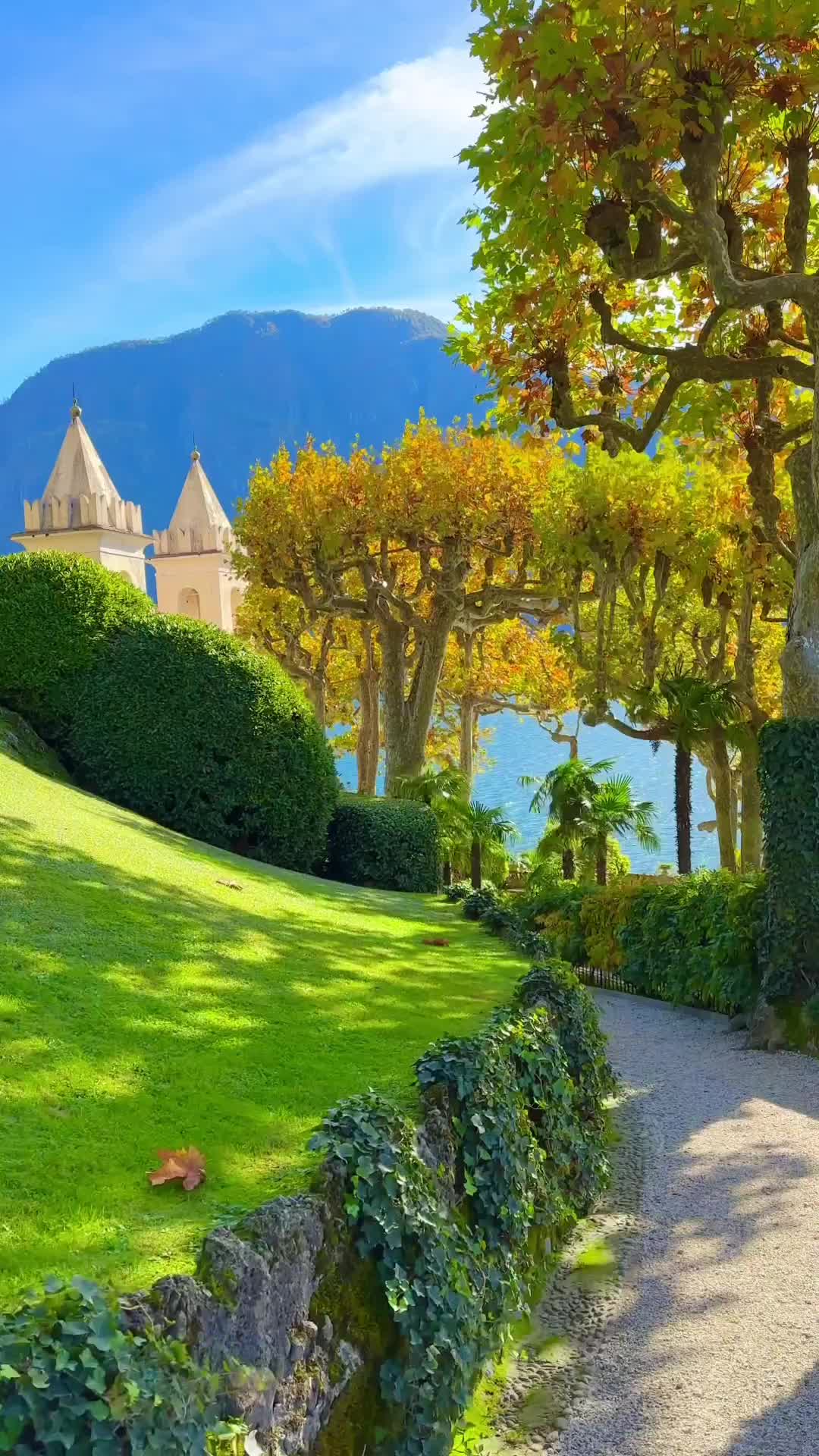 Autumn at Villa del Balbianello, Lake Como