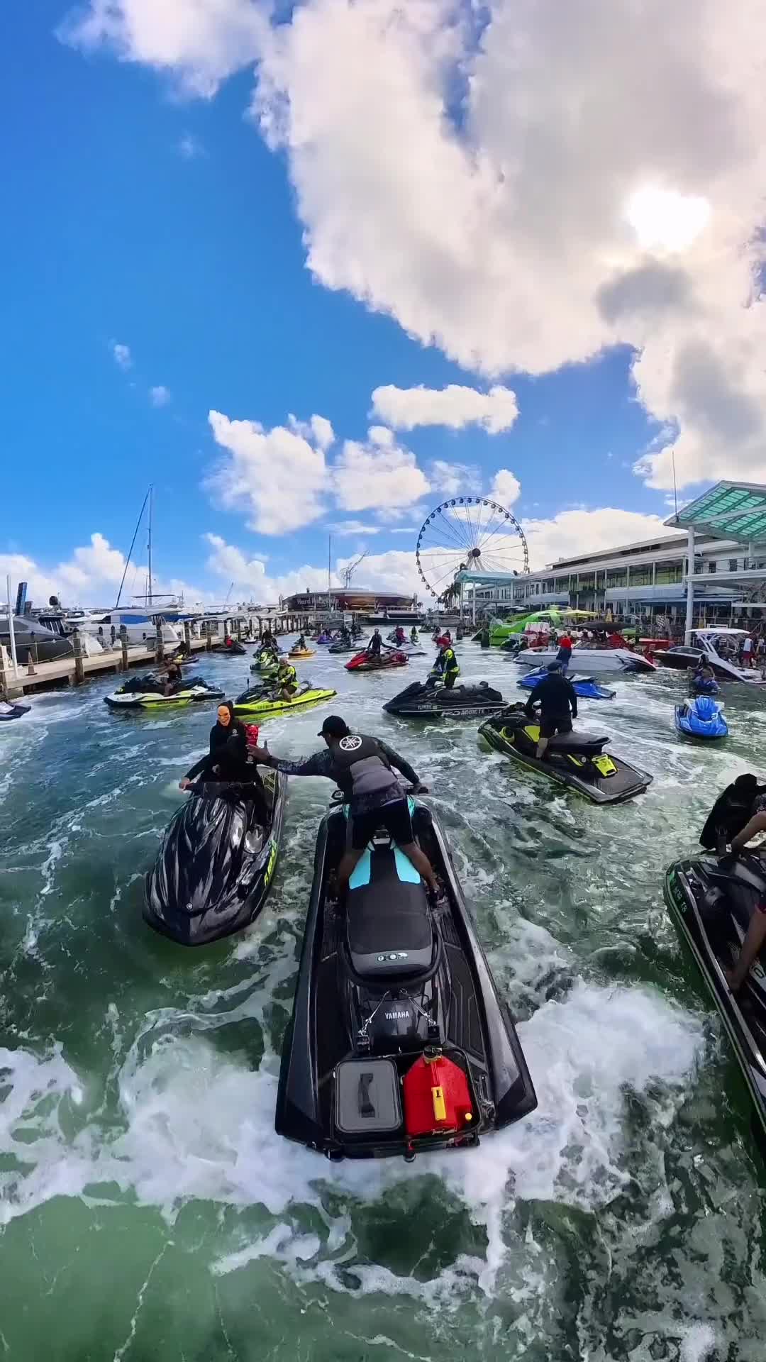 Spooky Halloween Fun at Bayside Miami on Waverunners