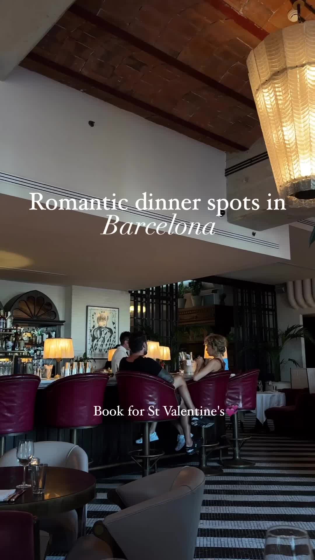 Where should you invite your significant other for a romantic St. Valentine’s dinner in Barcelona?

Here’s my list:
💗 Cecconi’s - Italian Cuisine
💗 Botafumeiro - Seafood
💗 Clara - Spanish Cuisine
💗 Jacqueline - Mediterranean Cuisine
💗 Molina de Pez - Spanish Cuisine

Book a table and savor your dinner🥂

#barcelonarestaurants #travelansa_bcn_gastro #travelansabarcelona #stvalentinesday #stvalentinesideas #barcelonaromantica #barcelonaromantic #barcelonaromanticdinner #romanticdinner #barcelonadate #barcelonafood #barcelonaguide