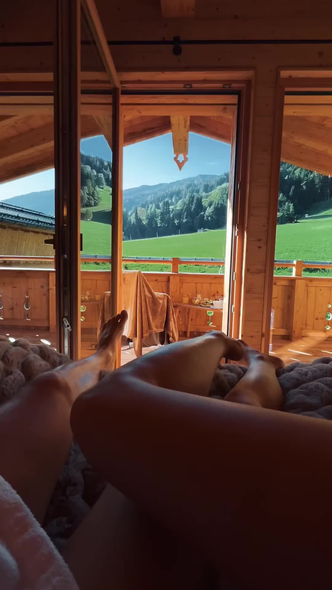 Cozy Morning at Hygna Chalets, Austria