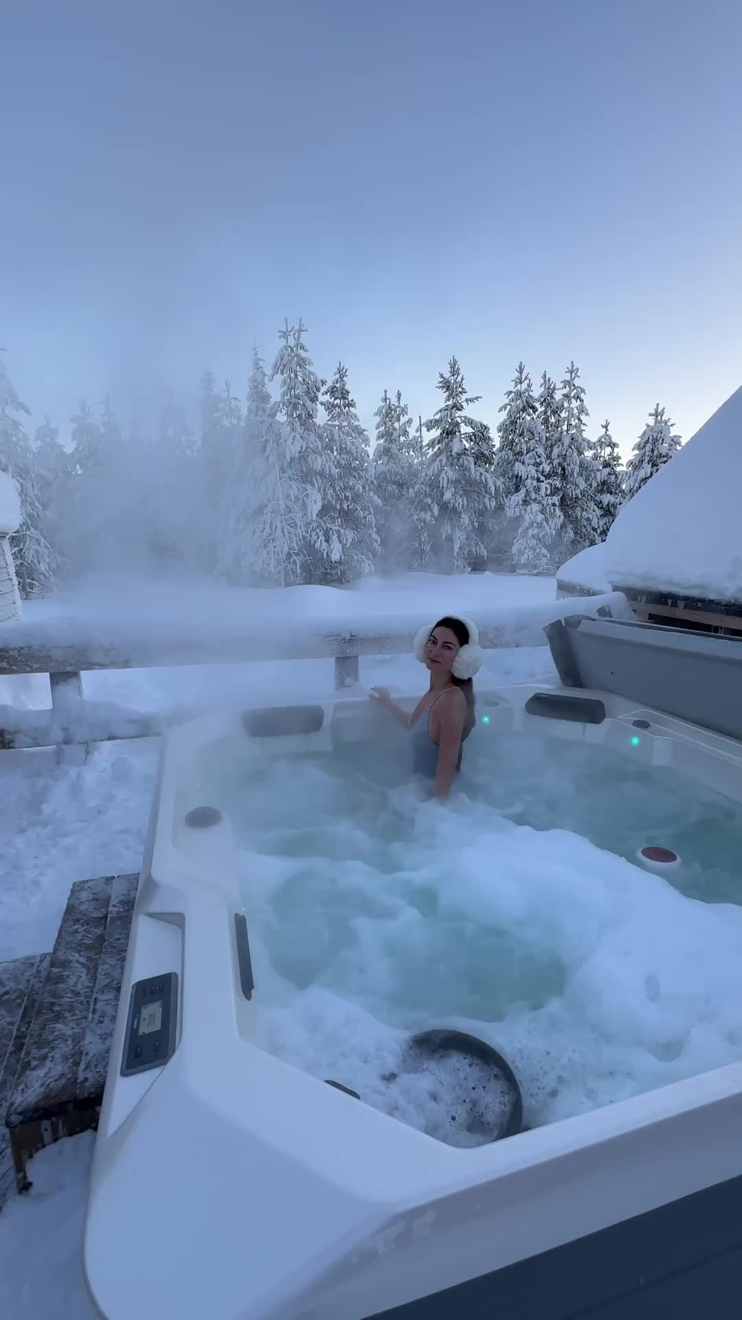 Dare to Try This -20C Jacuzzi in Lapland? 🫣