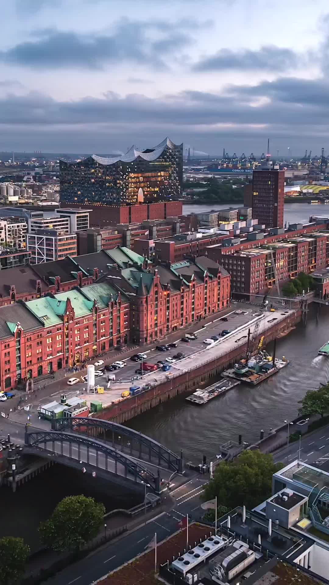 Stunning Elbphilharmonie View from Hamburg's Warehouse District