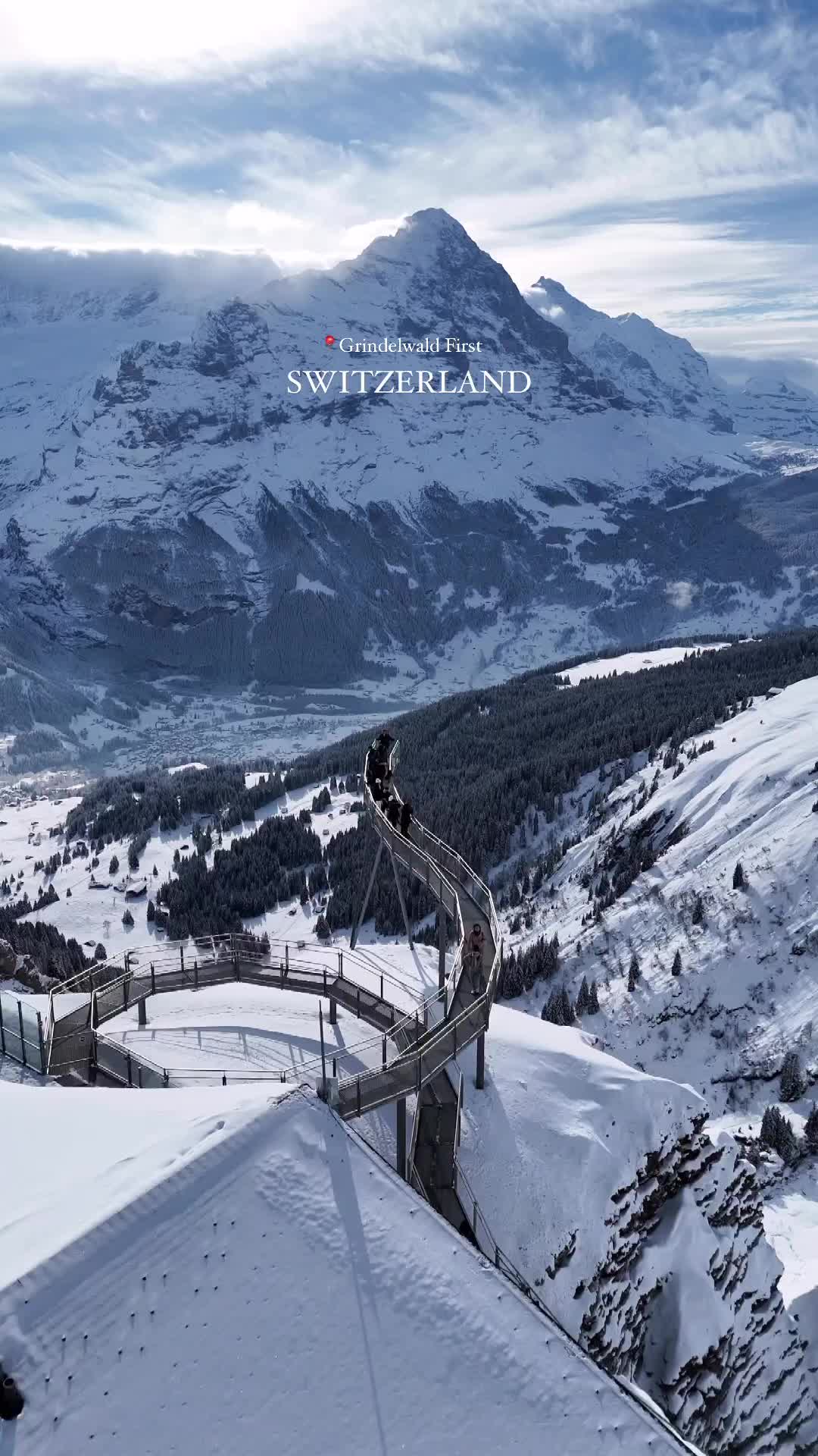 Thrilling Views at First Cliff Walk, Grindelwald 🇨🇭