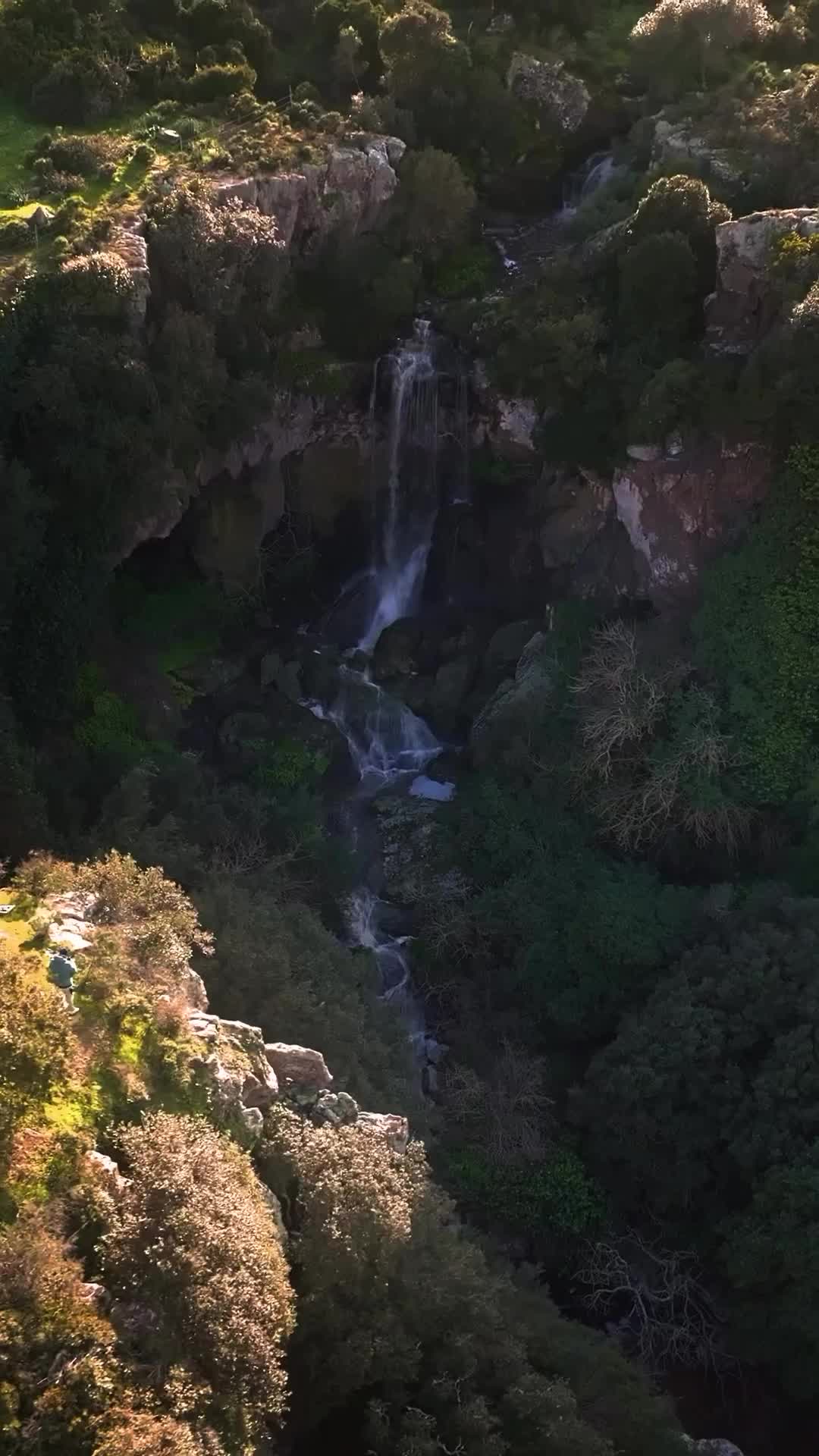 #santamariacoghinas #waterfall #cascatalucantaru #sardegna #nature #dronelife