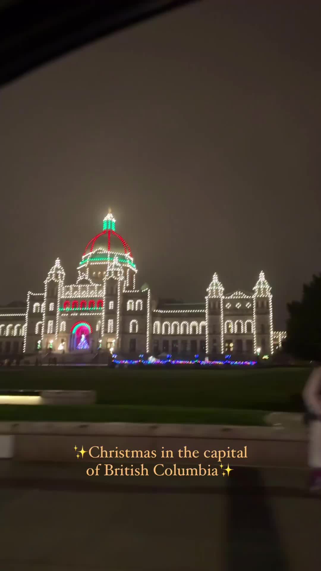 Things to do in British Columbia in December: Drop by or drive by in the BC legislature in Victoria and soak up the festive vibes✨

During December, the Parliament Building and the water fountain lights up with Christmas colors🎄

Other festive things to do in Victoria:
✔️Lights of Wonder in Downtown Victoria
✔️Indulge in festive delights at Fairmont Empress
✔️Explore the magical holiday light displays in Butchart Gardens

Follow @colormebeige for more travel guides in BC✨

Vancouver - Vancouver Island - Victoria - British Columbia - Canada - Fun winter activities - Winter destinations - Places to visit - Things to do - Where to go - Holiday destinations - Holiday lights - Christmas lights in BC