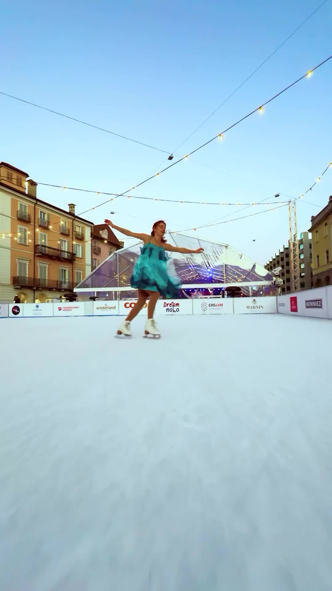 Experience Winterland Locarno: Ice Skating & Light Show