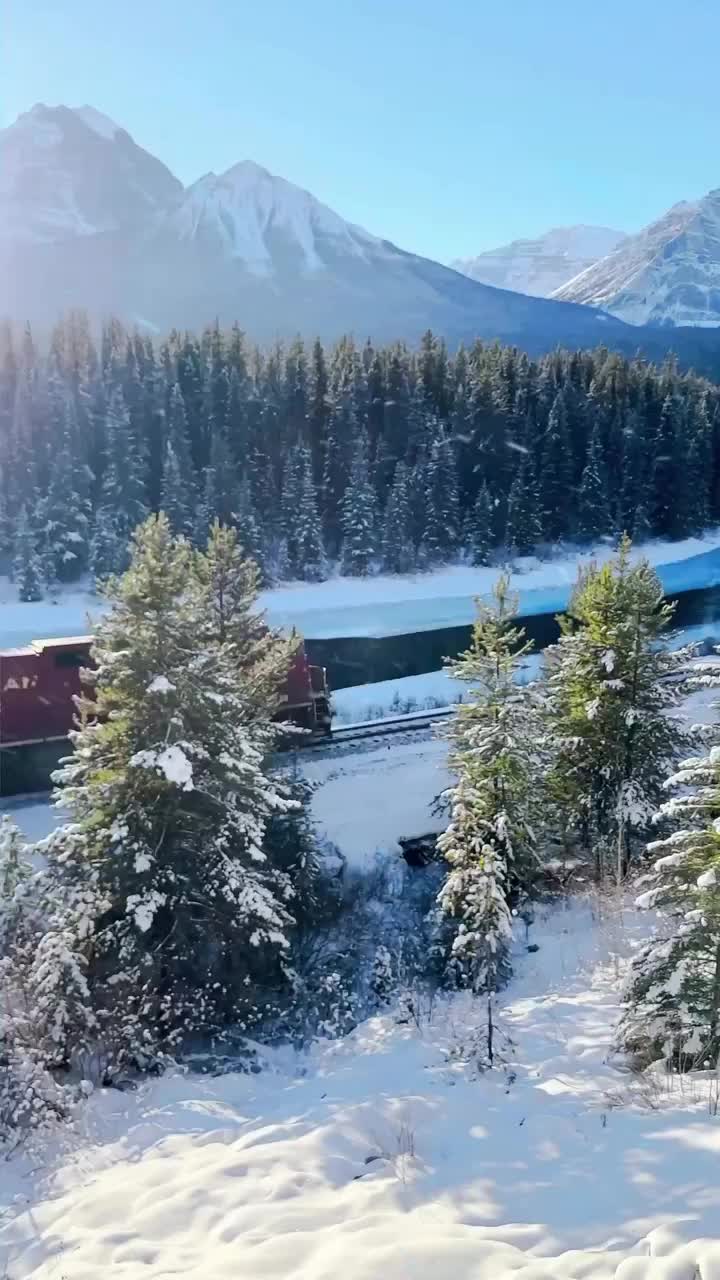 Iconic Train Spotting at Morant’s Curve, Banff