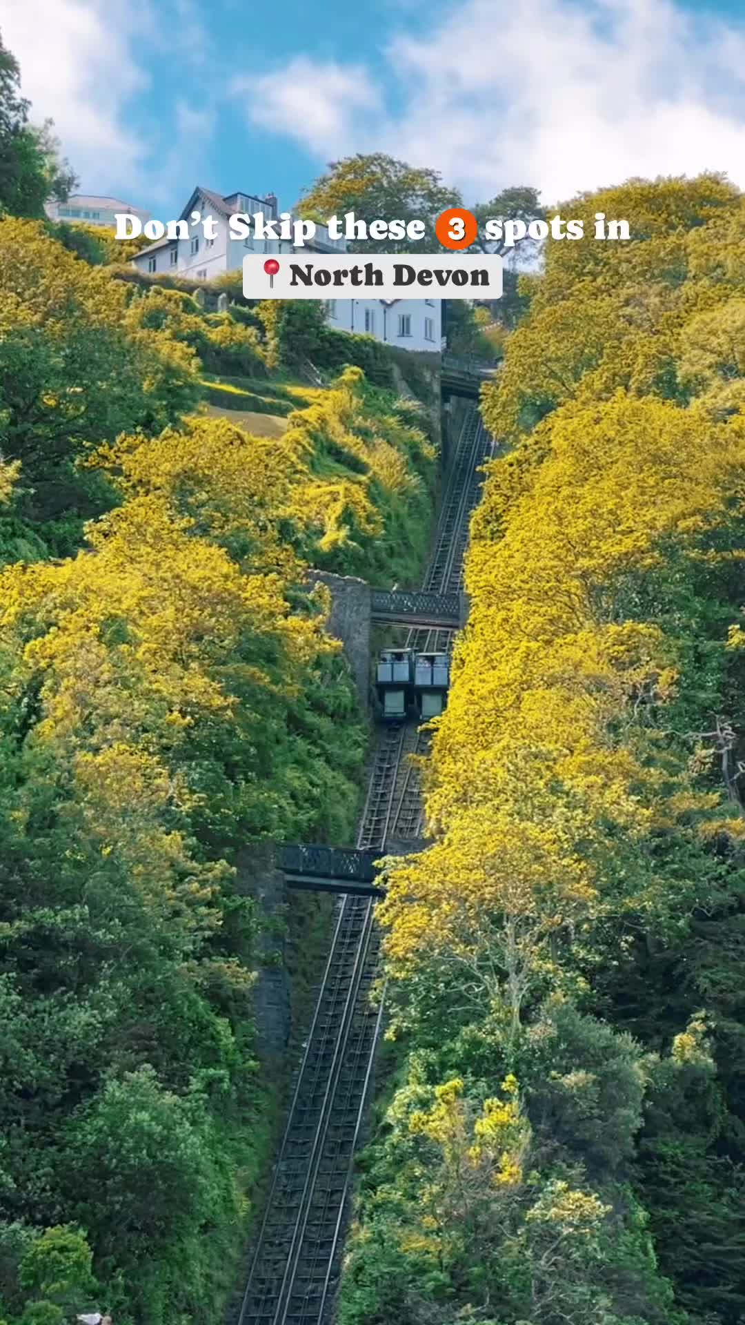 Don’t skip these 3 spots when you visit 📍North Devon

1️⃣ Lynton & Lynmouth Cliff Railway 

It’s one of the world’s oldest and steepest fully water-powered railways 🚃, and it offers a truly unique and fun way to travel between the twin towns of Lynton and Lynmouth.

2️⃣ Watersmeet 

• Managed by the National Trust - Watersmeet is a haven for nature lovers.  
• This stunning area is where the East Lyn River and Hoar Oak Water meet, hence the name ‘Watersmeet’. 

• Over 2,000 acres of woodland and meadows to explore.

3️⃣ Valley of Rocks 

• Stunning dry valley that runs parallel to the coast in North Devon, about half a mile west of the village of Lynton. 

• Known for its towering rock formations, steep cliffs, and panoramic sea views. 

#visitengland #northdevon #uktravelblogger #uktravel #lynton #lynmouth #ukhiddengems #lyntonandlynmouth Places to visit in North Devon | Things to do in Lynton & Lynmouth