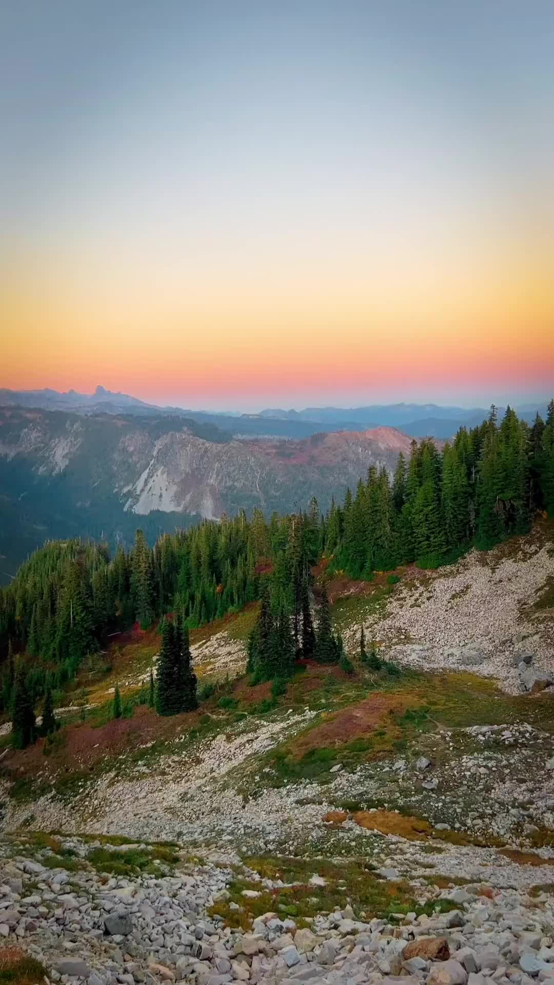 Stunning Sunsets at Mt. Rainier National Park