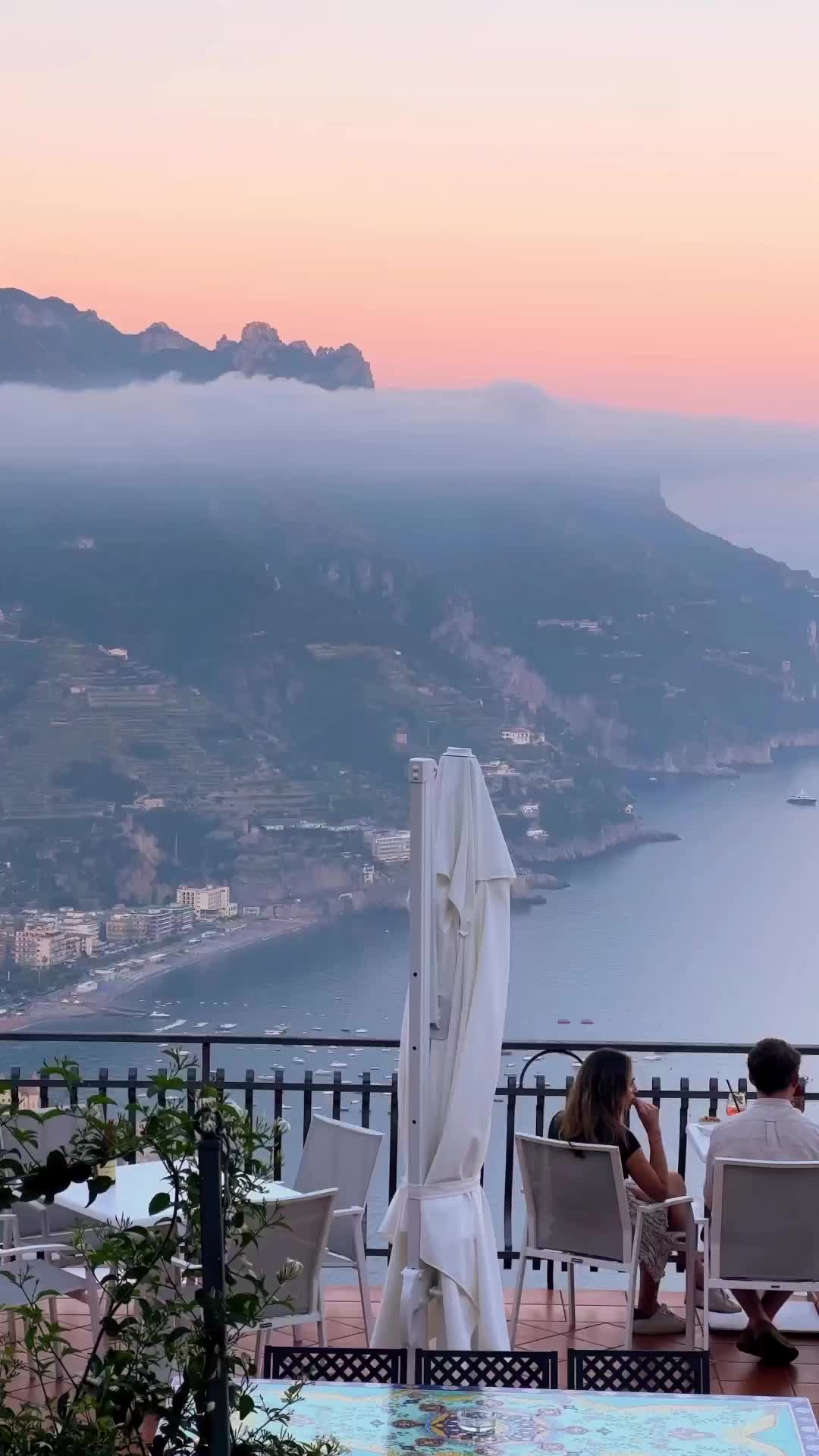 Sunset Views at Garden Ravello Hotel, Amalfi Coast