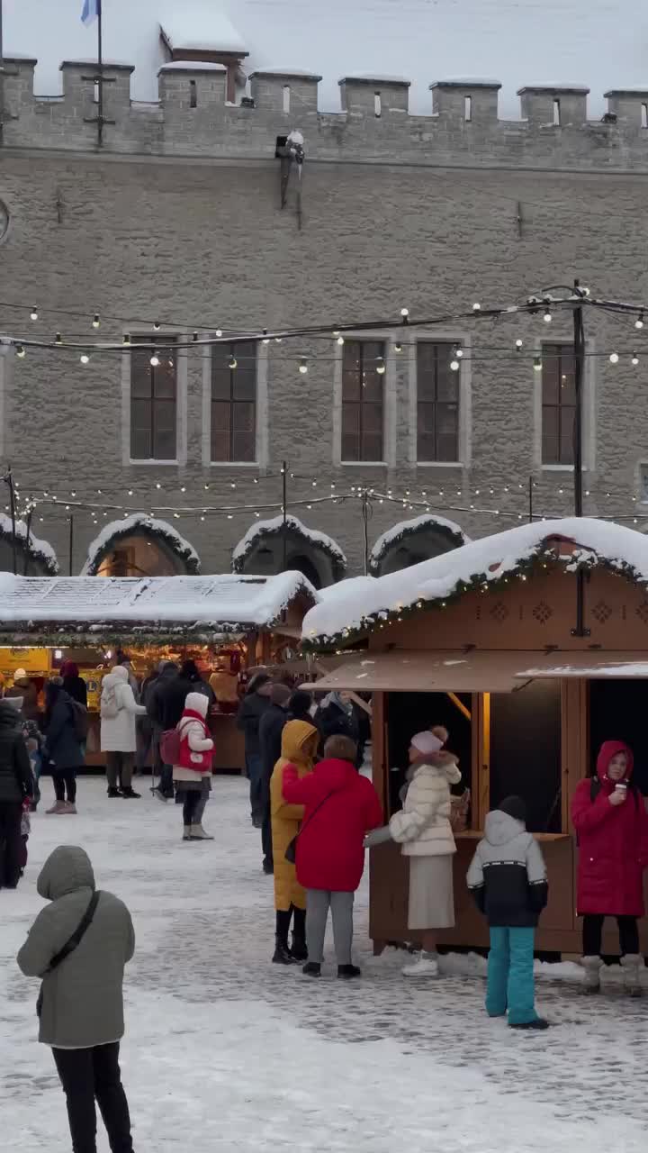 Historic Christmas Market in Tallinn, Estonia