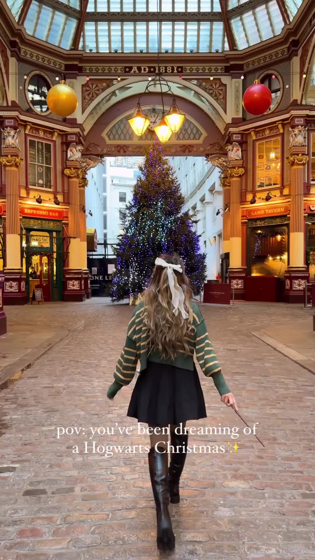 Magical Christmas at Leadenhall Market, London