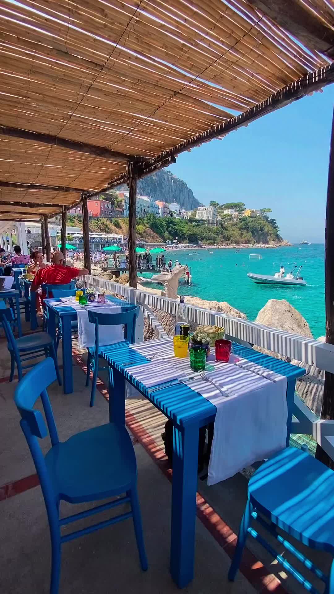 Lunch by the Beach in Capri at Lo Smeraldo