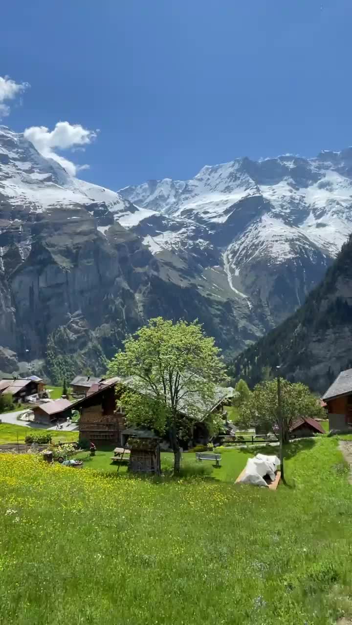 Stunning Mountain Views in Interlaken, Switzerland