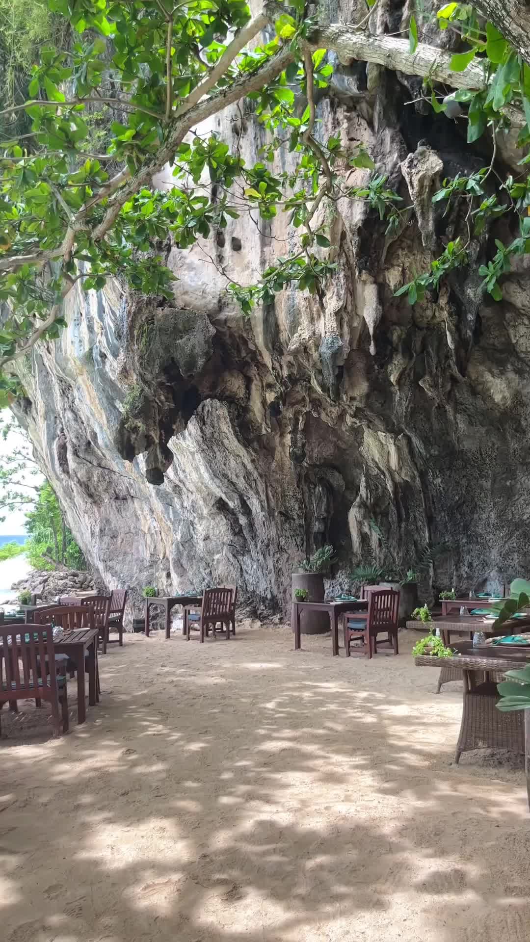 Dining in a Cave with Stunning Views in Krabi, Thailand