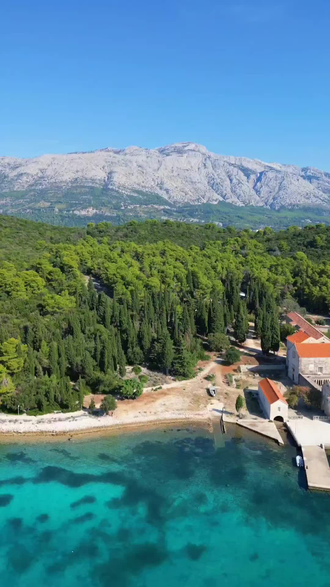 Stunning Drone Tour of Otok Badija, Korčula