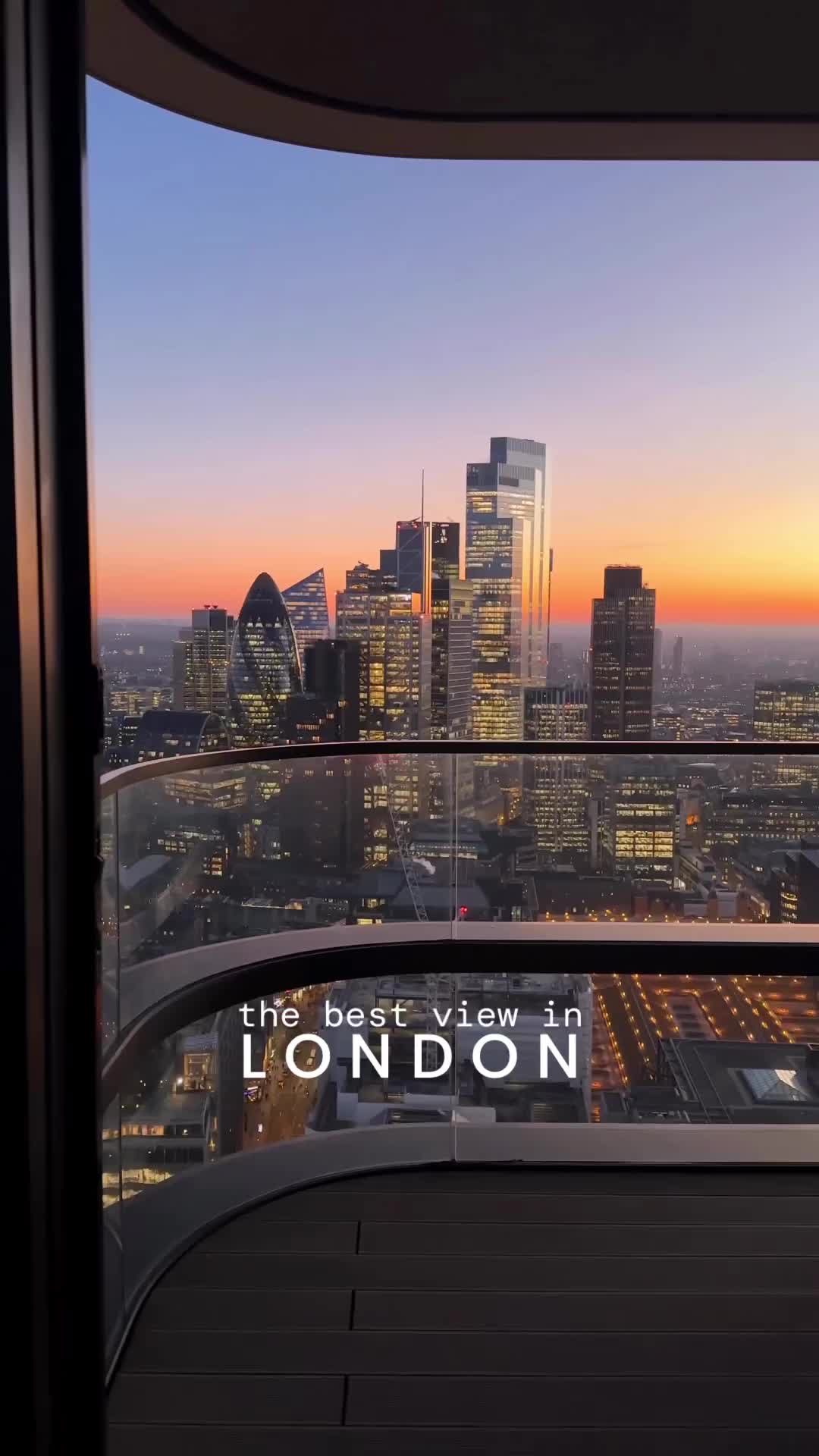 Stunning London Sunset from Principal Tower