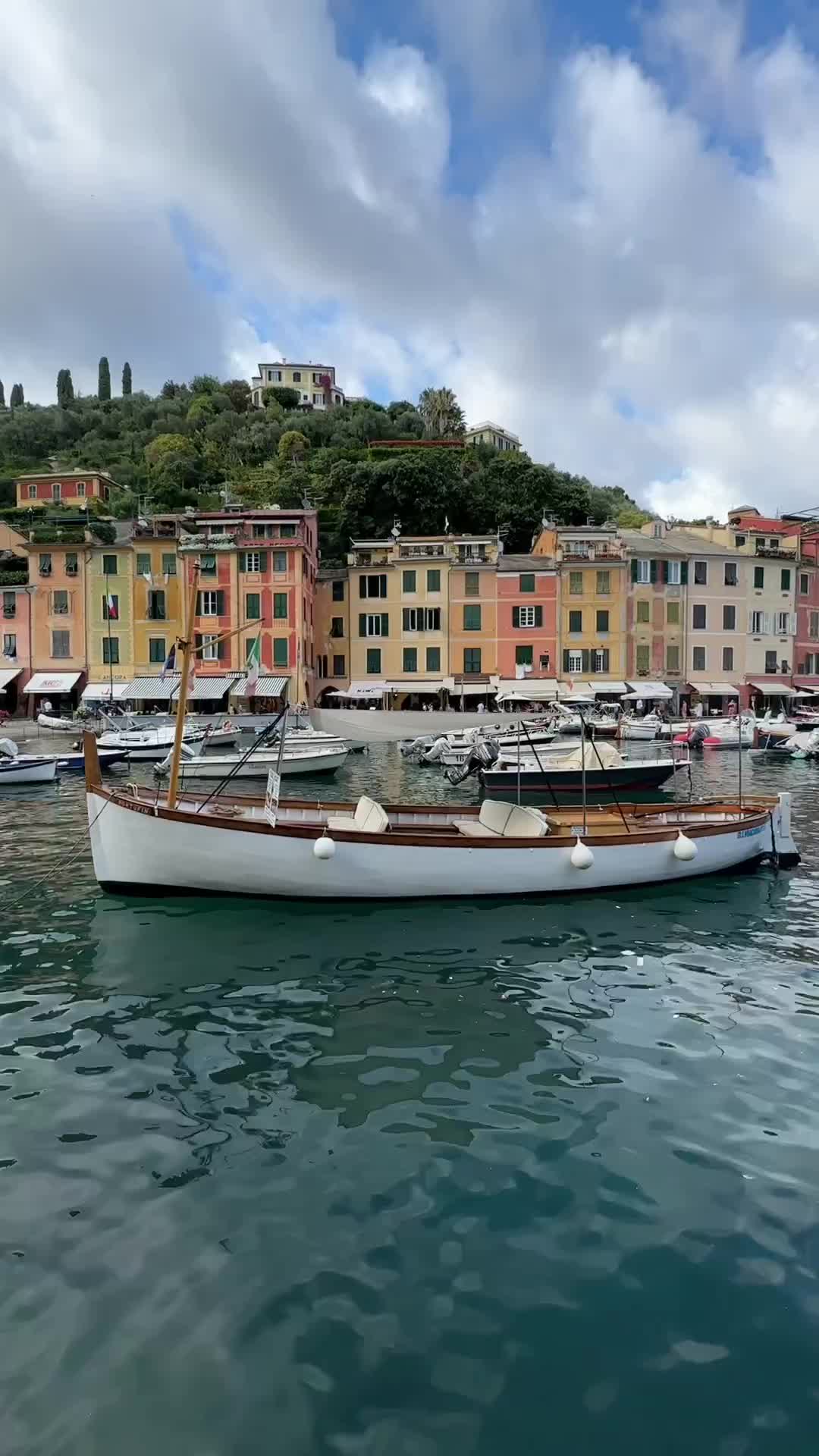 Mesmerizing Waves and Clouds in Portofino, Italy