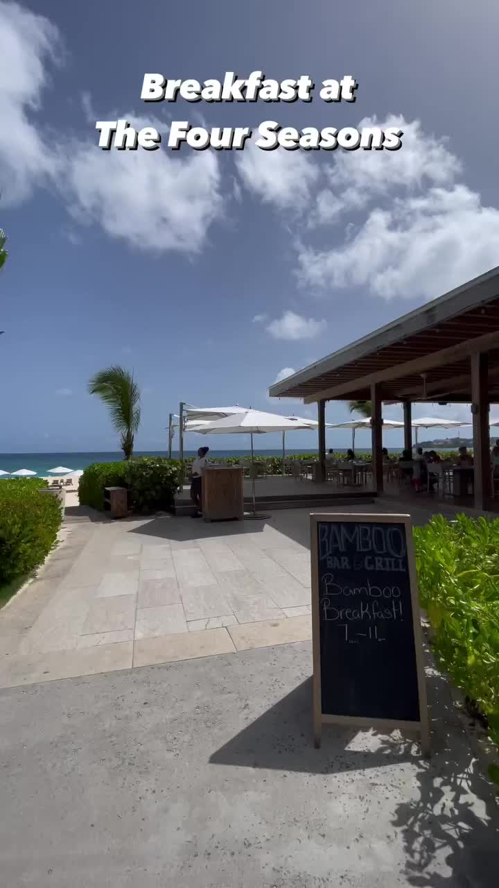 Beachside Breakfast Bliss at Bamboo Bar & Grill