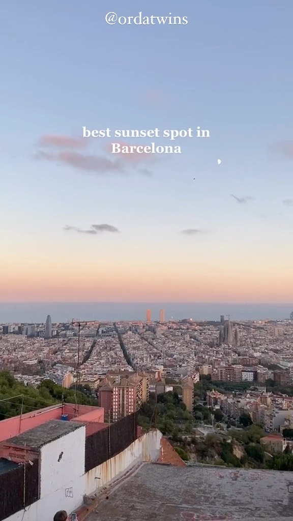 our fav sunset spot 🌞🥰

📍 MUHBA Turó de la Rovira

•follow us for more Barcelona and travel tips on our tiktok @ordatwins and here 🤍• 

sound: tiktok 

#barcelonadiaries #barcelonacity #travelguide #ordatwins #barcelonatips #thingstodoinbarcelona #travelforfree #barcelonadays #barcelonafoodie #barcelonanightout #visitbarcelona #visitspain #thingstodoforfree #barcelonainspo #barcelonaexperience #explorebarcelona #barcelonabars #beautifuldestinations #barcelonaspain #barcelonaforfree #barcelonabestplaces #barcelonatravel #barcelonatravelguide #barcelonaguide #bunkersdelcarmel